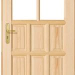 Drzwi wewnętrzne drewniane surowe